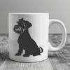 Beautiful Sitting Miniature Schnauzer Design