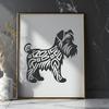 Stunning Miniature Schnauzer - For Craft Project