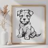 Free Miniature Schnauzer - Procreate DXF Free Download