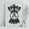 Creative Miniature Schnauzer - Laser PNG Free Download