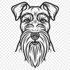 Free Unique Miniature Schnauzer Vector Art