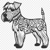 Standing Miniature Schnauzer PNG