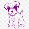 Sitting Miniature Schnauzer Artwork - PDF Free Download