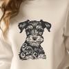 Beautiful Miniature Schnauzer - Vinyl DXF