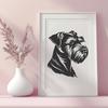 Stunning Miniature Schnauzer In SVG & PNG