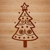 Minimalist Christmas Tree Illustration An illustrative vector design of a traditional Christmas tree in a minimalist style.