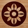Beautiful Line Art Floral Design A simple illustration of a sunflower with large petals and a central disc.
