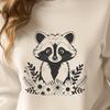 Stylized Raccoon Clip Art Design A high-resolution SVG design featuring a stylized raccoon figure.