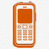 Vector Phone Icon Art Illustrative representation of a mobile phone in vector format, suitable for digital art projects.