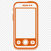 Modern Phone Design for Vector Projects A modern cell phone with sleek design, ideal for vector art projects.