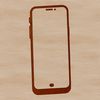 Close-Up Phone Vector Artwork A close-up of a smartphone with a sleek design and modern features.