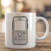 A detailed illustration of a mobile phone in vector format, suitable for commercial or personal projects.
