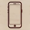 High-Tech Smartphone Graphic A high-resolution illustration of a modern mobile phone with sleek design and digital interface.