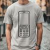 A detailed illustration of a mobile phone designed as SVG vector art.