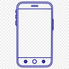 A digital representation of a mobile phone device in SVG format.