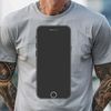 Illustrated mobile phone design element for digital projects and crafts.