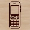 A stylized illustration of a mobile phone with sleek design elements, suitable for vector graphics projects.