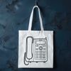 Free Digital Phone Illustration A digital illustration of a classic telephone with a sleek design, suitable for web and print projects.