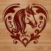 A detailed illustration of a horse suitable for vector graphics and digital designs.