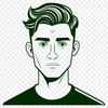 Precision Male Vector Illustration A high-quality vector illustration of a man, suitable for commercial or personal projects requiring precision design.