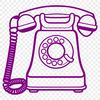 Simple Telephone Icon A simple telephone icon in SVG format.