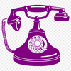 Editable Phone Graphic An editable vector graphic representation of a traditional phone, suitable for digital applications.