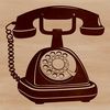 Bold Phone Design SVG A vector representation of a classic phone design with bold shapes and geometric forms.