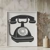 Beautiful SVG Telephone Design A high-resolution vector illustration of a modern telephone with detailed design elements.