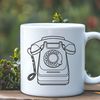 A sleek and modern representation of a phone in a vector design format.