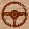 Beautiful Steering Wheel Vector Graphic Illustrative SVG steering wheel design vector graphic for automotive use.