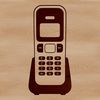 Vintage Telephone SVG Design A detailed illustration of a classic telephone with buttons and receiver.