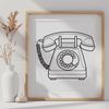 Modern Telephone Icon Design A high-quality vector telephone icon in a modern design style.