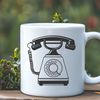 Free Vector Telephone Icon A diagrammatic representation of a classic phone with multiple buttons and a receiver.