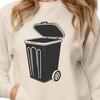 Modern Trash Can Icon Design A sleek, modern trash can icon designed as a vector SVG file for digital use.
