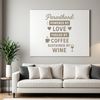 Humorous Parenting Wisdom in Simple Design A funny quote about parenting in a minimalist vector design.