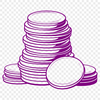 International Coin Illustration A digital illustration of various coins from around the world in a single image.