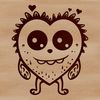 Cute Monster Illustration A simple, hand-drawn illustration of a cute monster, suitable for vector art projects.