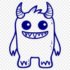 Free Artistic Monster - Free PNG Download, Commercial Use