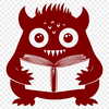 Unique Monster Reading A Book - Free PDF Download