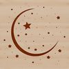 A high-quality digital illustration of the full moon in a vector format.