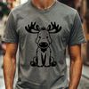 Antlered Wild Icon in Vector Format Large North American wild animal with antlers, depicted as a vector graphic.