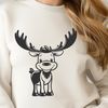 Detailed Moose Illustration in Vector Format A detailed illustration of a moose in vector format.