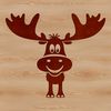 Wild North American Icon A large wild animal with antlers, commonly found in North American forests.