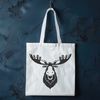 Wildlife Illustration Moose A realistic illustration of a wild animal, specifically a moose, depicted in vector format.