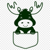 Free Clip Art Moose Vector A digital illustration of a wild moose in a natural environment.
