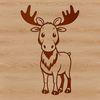 Moose Illustration SVG for Vector Design A detailed illustration of a moose in various poses and stances, suitable for vector design projects.
