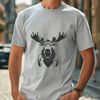 Moose SVG Vector Graphic A realistic illustration of a large North American wild animal, the moose.