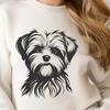 Stunning Morkie In SVG - Free Digital Download