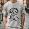 Morkie Drawing In PNG File Format For Free Download