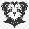 Free Artistic Morkie Vector Art